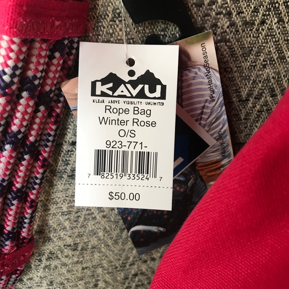 NEW Kavu Original Rope Bag in Winter Rose - Picture 6 of 8
